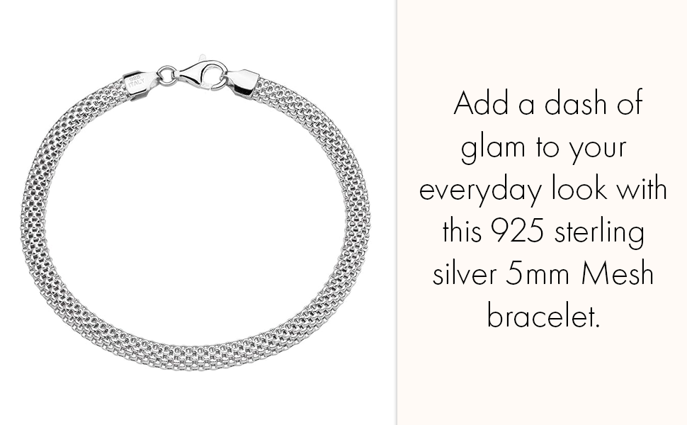 Miabella Italian 925 Sterling Silver 3.5mm 