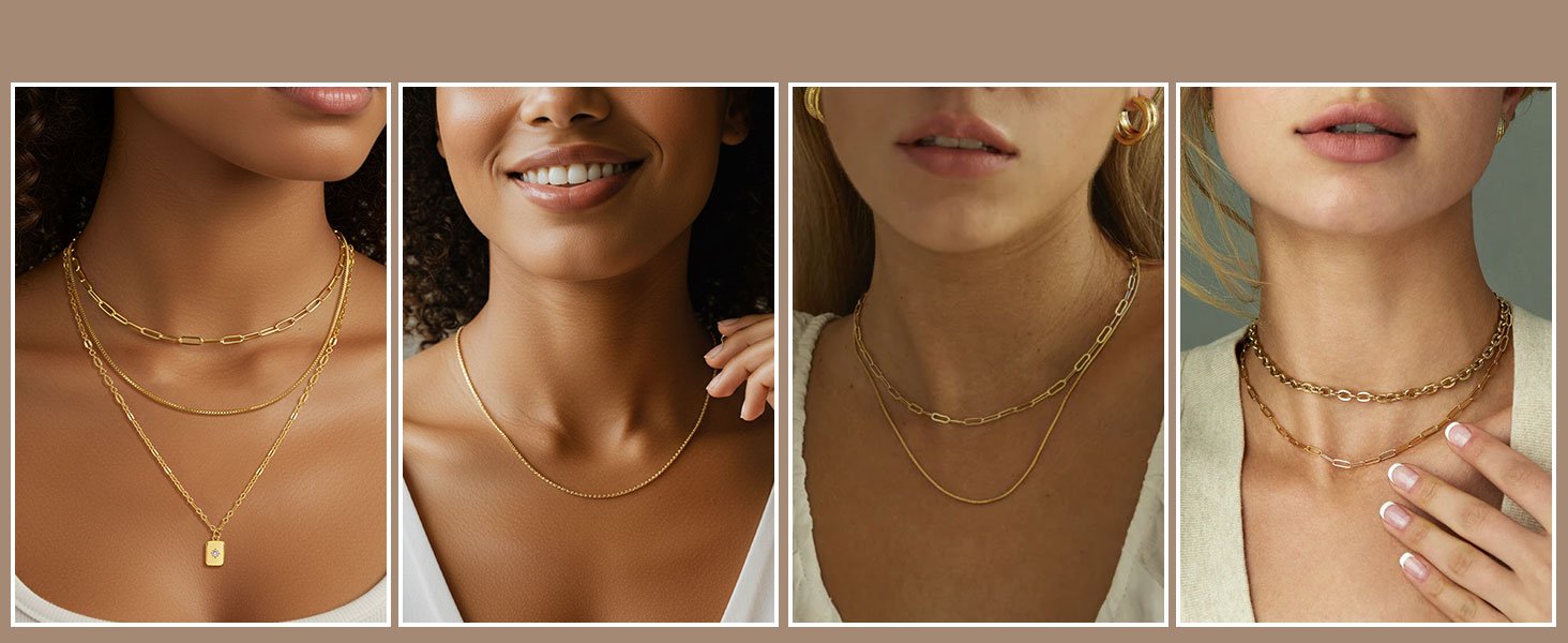 gold necklace for women set