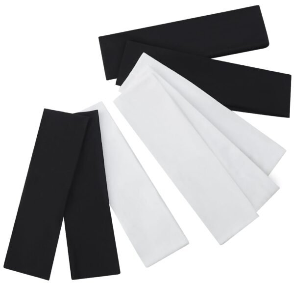 8 Pack Sport Headbands for Women, Elastic Soft Fabric Non-Slip Hair Bands Hair Warp for Daily Workout Yoga Running Sports