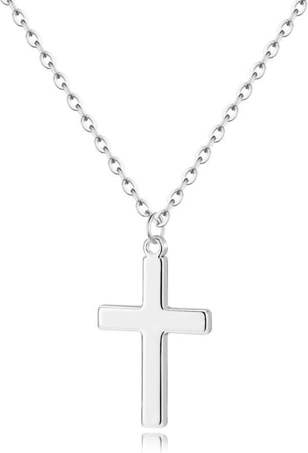 Cross Necklace for women-Dainty 14k Gold Plated/Silver Plated Pendant Necklaces Simple Cross Pendant Necklace Cute Tiny Jewelry for Women