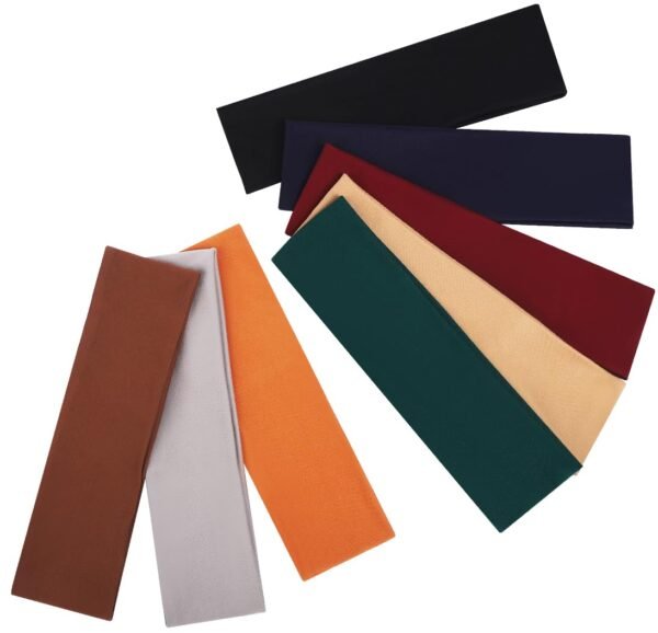 8 Pack Sport Headbands for Women, Elastic Soft Fabric Non-Slip Hair Bands Hair Warp for Daily Workout Yoga Running Sports