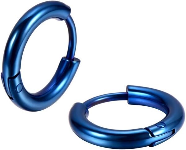 316L Surgical Stainless Steel Huggie Hoop Earrings 6mm 8mm 10mm 11mm 12mm 14mm Hypoallergenic Earrings Hoop Cartilage Helix Lobes Hinged Sleeper Earrings For Men Women