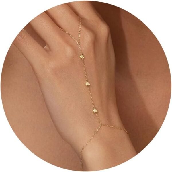 Gold Bracelets for Women, 14K Gold Plated Stackable Bracelet Stack Set Adjustable Charm Paperclip Chain Cuban Link Layered Waterproof Jewelry Sets Gifts for Womens 6.0/6.8/7.2"