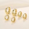 3Pairs Gold Hoop Earrings Set for Women Trendy Chunky Huggie Dainty Earring Jewelry for Women Teens