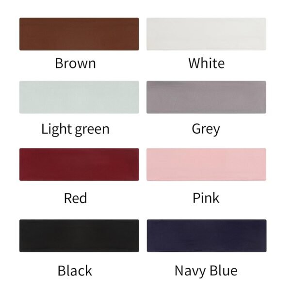 8 Pack Sport Headbands for Women, Elastic Soft Fabric Non-Slip Hair Bands Hair Warp for Daily Workout Yoga Running Sports