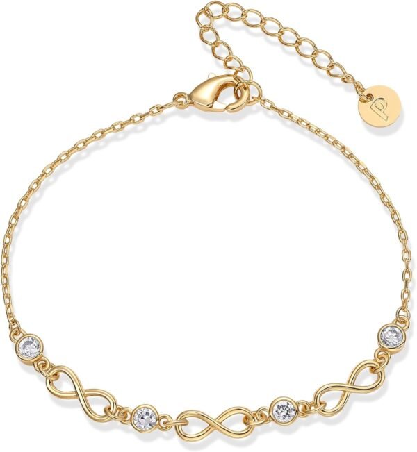 14K Gold Plated Beaded Bracelet for Women | Stackable Gold Bead Bracelet | Adjustable Dainty Gold Jewelry