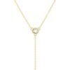 Dainty 14k Gold Plated/Silver Cubic Zirconia Necklaces for Women, Simple CZ Jewelry Necklaces Trendy Gifts