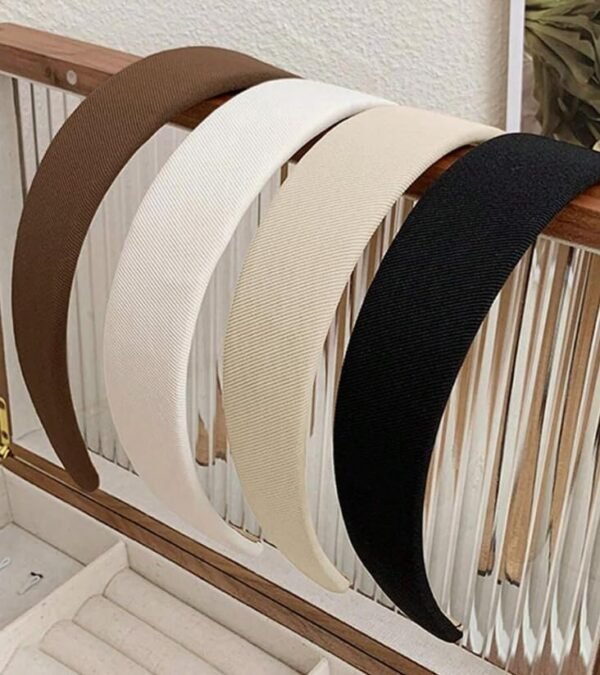 61qHKxqQPTL Headbands for Women Non Slip Trendy Headbands for Women’s Hair 1 inch Wide Cute Headband for Girls, Fall Head Bands Elastic Hair Bands for Womens Fashion Accessories for Women 4PCS