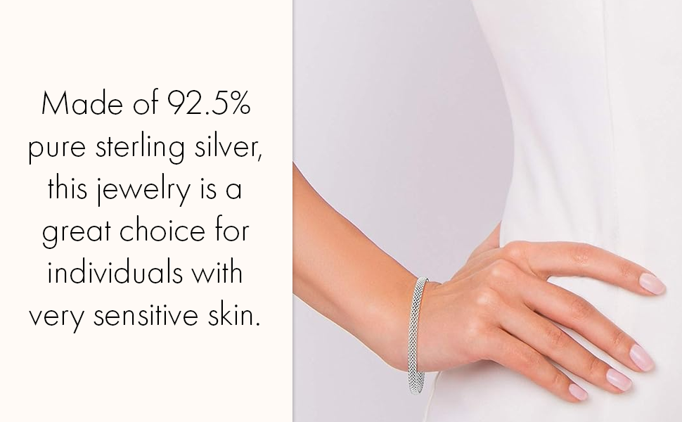 Miabella Italian 925 Sterling Silver 3.5mm 