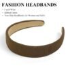 712oUKD12SL._SL1500 Headbands for Women Non Slip Trendy Headbands for Women’s Hair 1 inch Wide Cute Headband for Girls, Fall Head Bands Elastic Hair Bands for Womens Fashion Accessories for Women 4PCS
