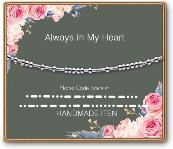 Morse Code Bracelets for Women, Funny Birthday Gifts, Best Friend Friendship Gifts