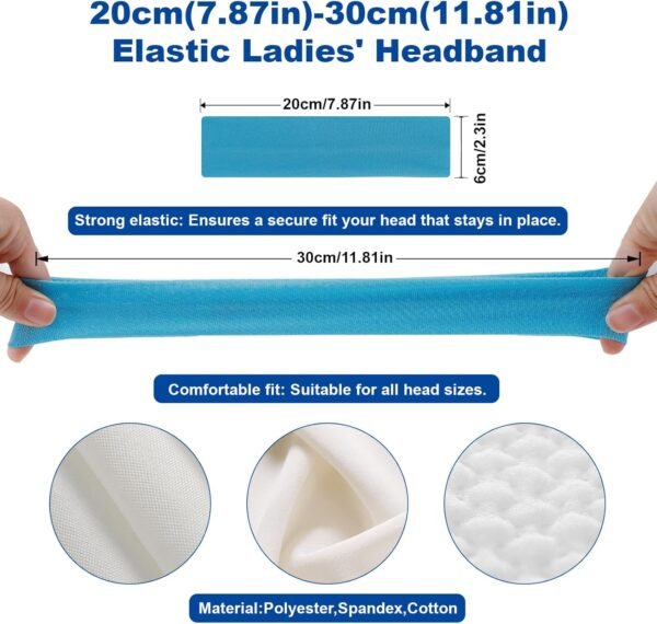 23 Pack Headbands for Women, Include Black, White, Pink, Red Headband