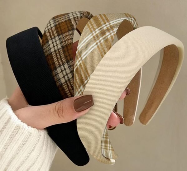 71TTGhwtLEL._SL1500 Headbands for Women Non Slip Trendy Headbands for Women’s Hair 1 inch Wide Cute Headband for Girls, Fall Head Bands Elastic Hair Bands for Womens Fashion Accessories for Women 4PCS