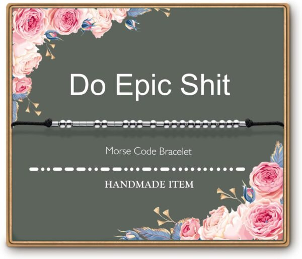 Morse Code Bracelets for Women, Funny Birthday Gifts, Best Friend Friendship Gifts