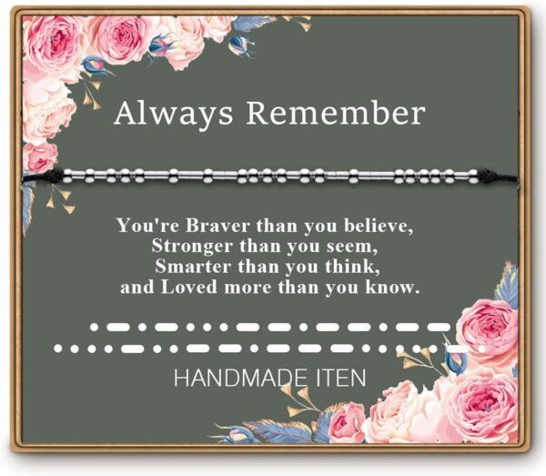 Morse Code Bracelets for Women, Funny Birthday Gifts, Best Friend Friendship Gifts