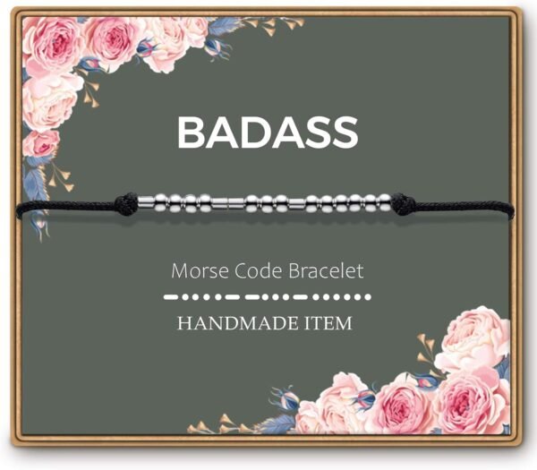 Morse Code Bracelets for Women, Funny Birthday Gifts, Best Friend Friendship Gifts