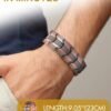 71d7Qv5pLJL._AC_SL1500 Men's Copper Bracelet,3X Strength 99.99% Pure Copper Magnetic Bracelets with Magnets,Adjustable Length with Sizing Tool