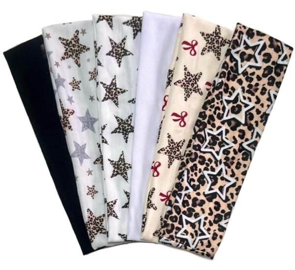 71jsn88e9yL._SL1500 Fashion Women's Headbands for Short Hair Non Slip Elastic Floral Hairbands, Soft Fabric 2 Inches Thick Stripe Head Bands for Girls, Valentine's Day Heart Headbands