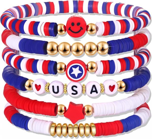 71zZUR2VY1L._AC_SL1500 Stocking Stuffers - 6 Pack Bracelets for Teens Women| Christmas Gifts for Women Men Adults - Christmas Decorations Accessories Shirts Outfits | Xmas Sweater Dresses for Girls 2025