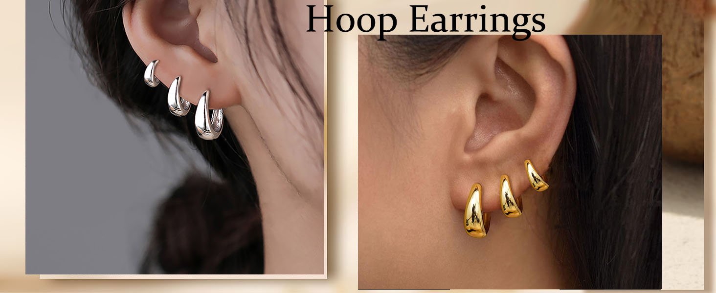 gold earrings