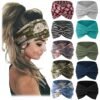 Jesries 10 PCS Women Headbands African Wide Hair Wrap Extra Turban Head Bands for Lady Large Sport Workout Stretch Non-slip Big Hair Bands