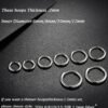 316L Surgical Stainless Steel Huggie Hoop Earrings 6mm 8mm 10mm 11mm 12mm 14mm Hypoallergenic Earrings Hoop Cartilage Helix Lobes Hinged Sleeper Earrings For Men Women