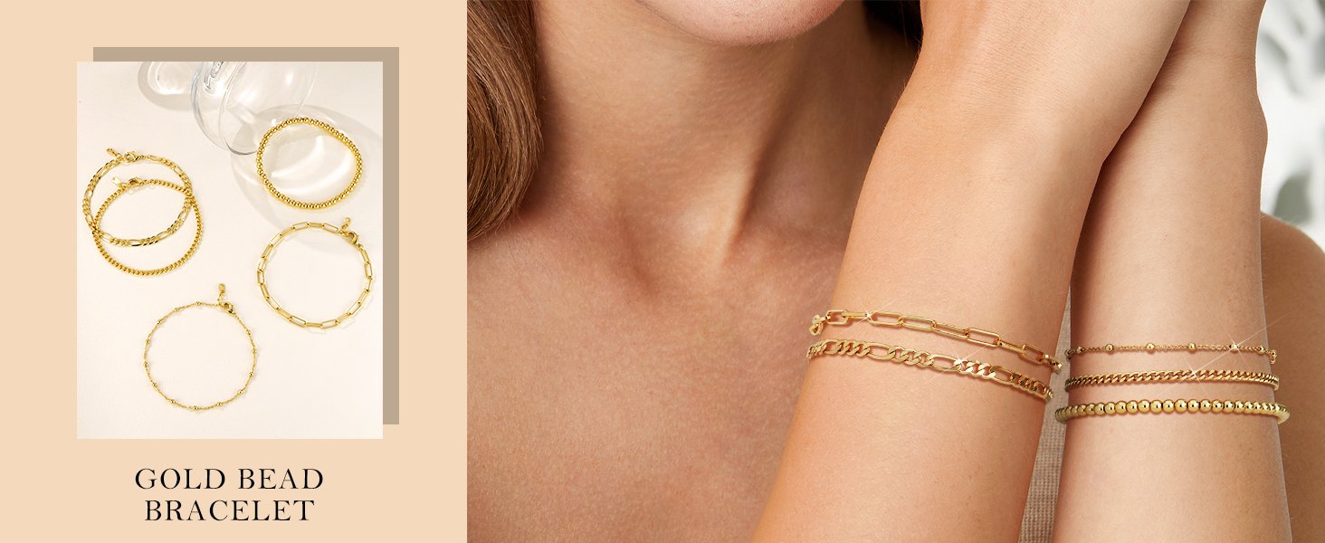 gold stack bracelets