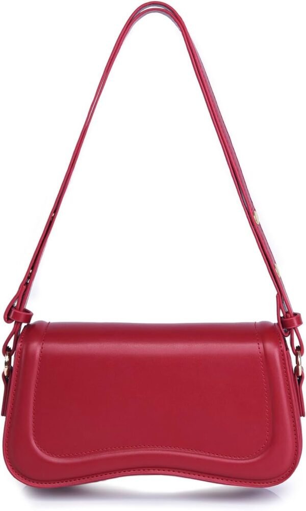 PU Leather Tote Bag for Women with 2 Removable Straps and Zipper Closure