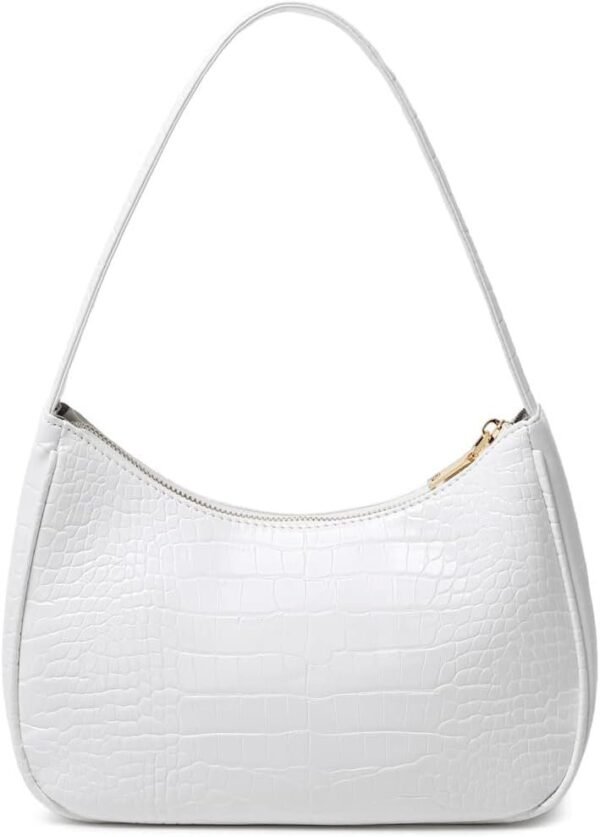 Shoulder Bags for Women, Cute Hobo Tote Handbag Mini Clutch Purse with Zipper Closure