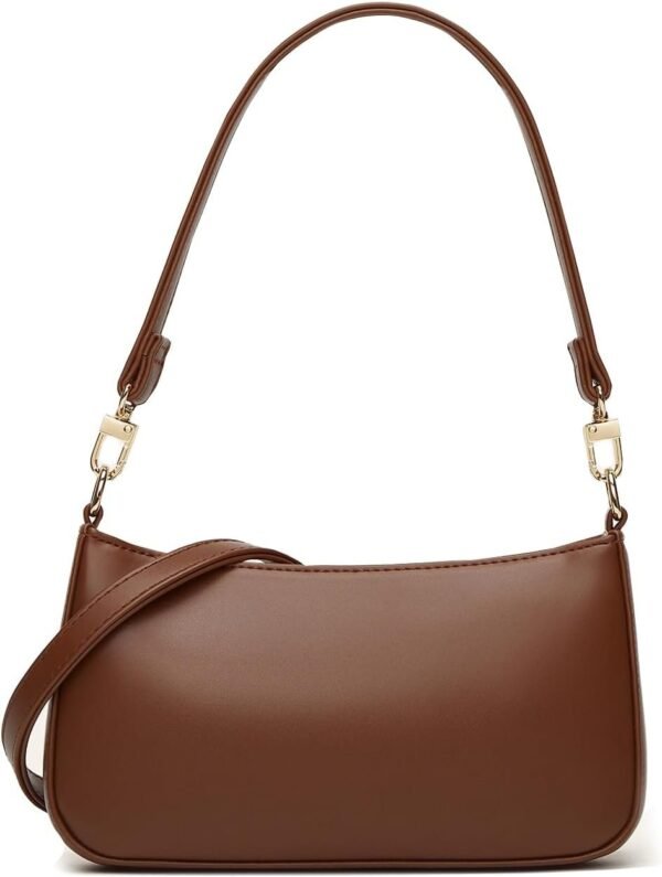 Shoulder Bags for Women, Retro Vegan Leather Classic Tote HandBags Purse with Zipper Closure