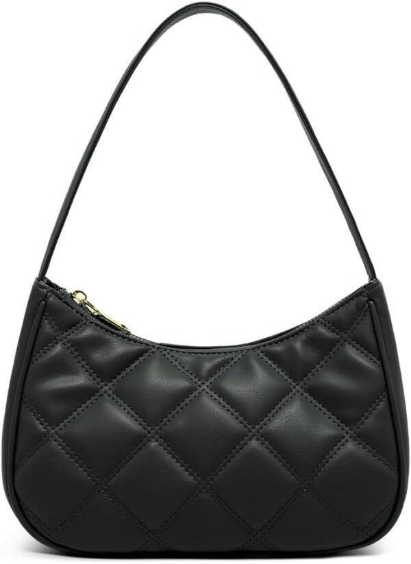 Shoulder Bags for Women, Cute Hobo Tote Handbag Mini Clutch Purse with Zipper Closure