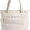 Tote Bag for Women, Lightweight Puffy Tote Bag with Compartments Shoulder Bag Handbag for Travel, Work, Gym