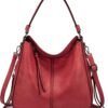 Hobo Crossbody Bags for Women Designer Faux Leather Hobo Handbags Retro Large Size Shoulder Bag Bucket Purse