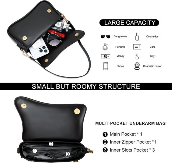 Shoulder Bag for Women Small Clutch Purses Cute Hobo Handbag Trendy Underarm Bag