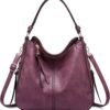 Hobo Crossbody Bags for Women Designer Faux Leather Hobo Handbags Retro Large Size Shoulder Bag Bucket Purse