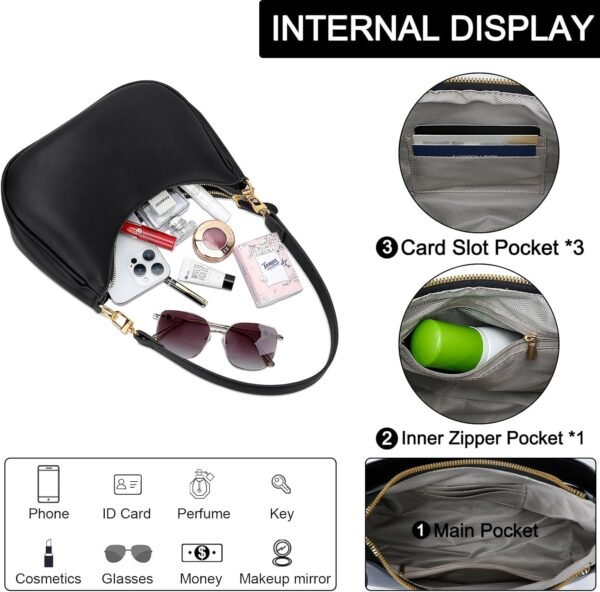 71zhoyo49OL._AC_SL1500.jpg Shoulder Bag for Women Cute Hobo Purses and Handbags Retro Clutch Underarm Purse